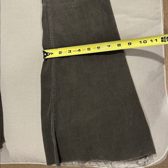 Wishlist Fine Cord Pull on Wide Leg Raw Hem Flare Pants Women's Size S - Picture 7 of 13
